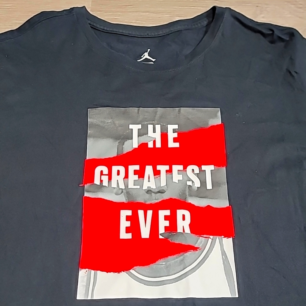 Pre owned.. Air Jordan Greatest ever Shirt size XL.. Air Jordan 1
